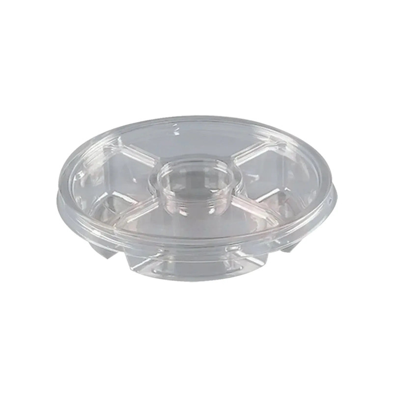 Bandeja Petisqueira 4 Div Galvanotek Cristal C/100 Un (G540)