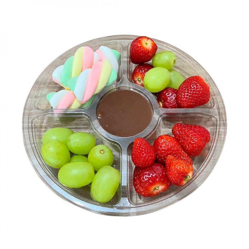 Bandeja Petisqueira 4 Div Galvanotek Cristal C/100 Un (G540)