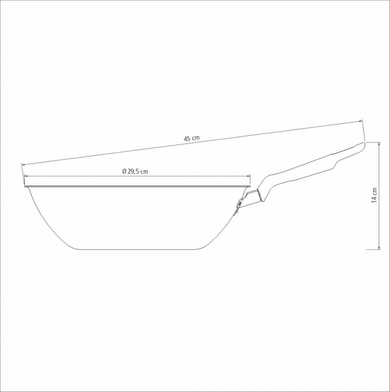 Panela Wok 28cm Loreto Vermelha Tramontina