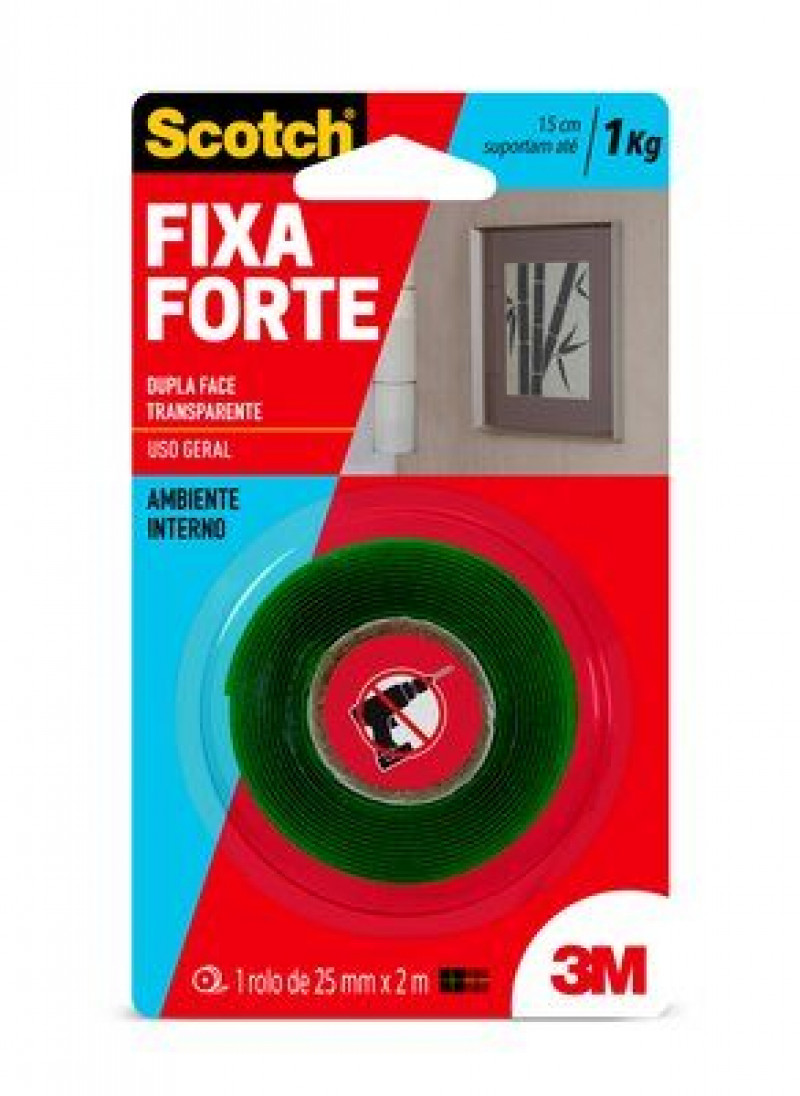 FITA DUPLA FACE USO GERAL 24X2 M 3M C/ 1 UN