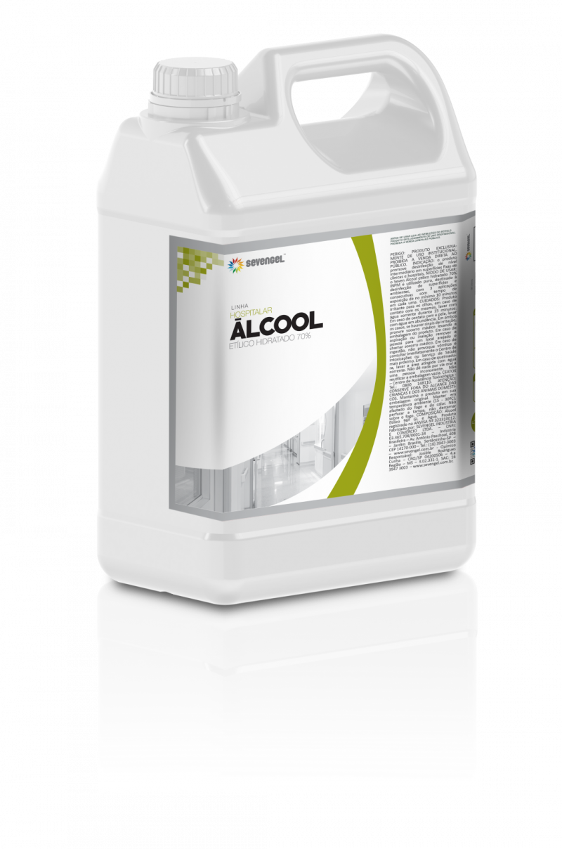 ALCOOL LÍQUIDO 70% 5 LTS SEVENGEL 1 UN (5793)
