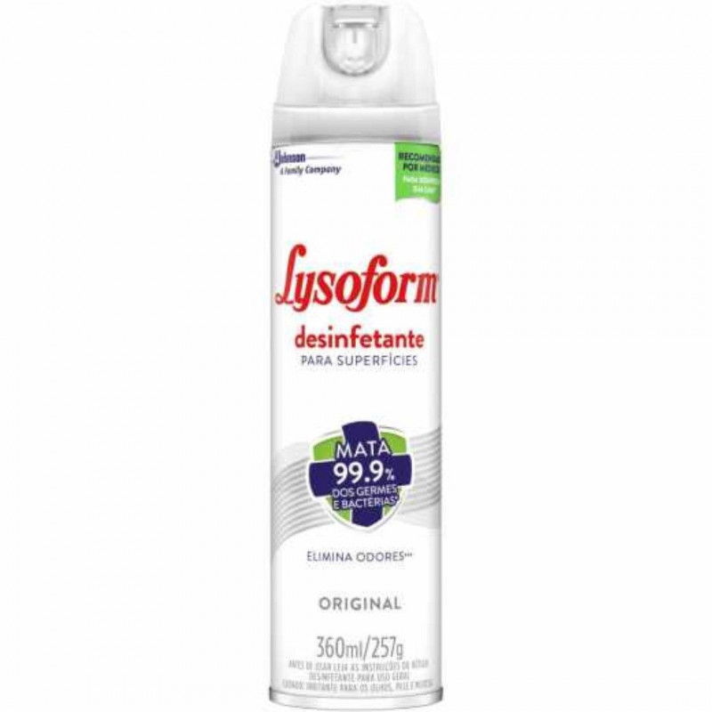 DESINFETANTE 360 ML LYSOFORM AEROSOL - 1077128 ORIGIN UN COM 1 UN