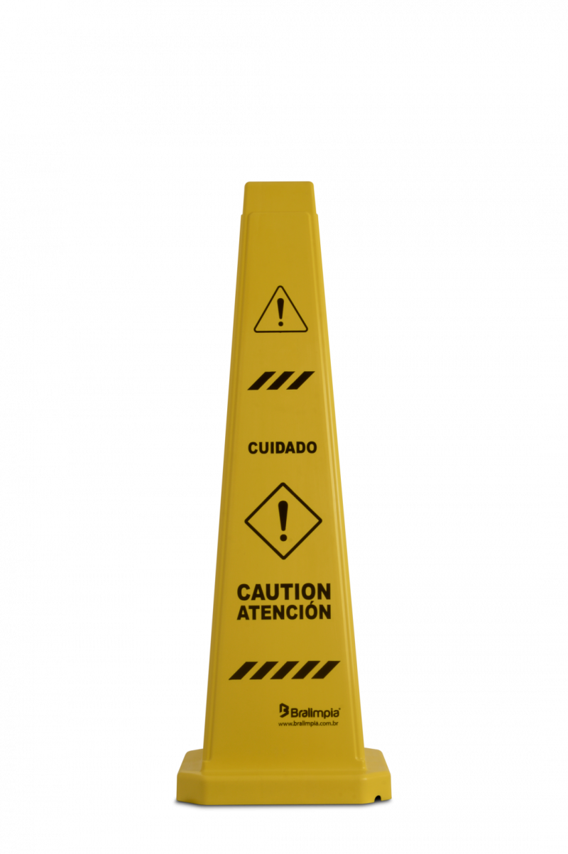CONE SINALIZADOR CUIDADO BRALIMPIA (CONE0001)