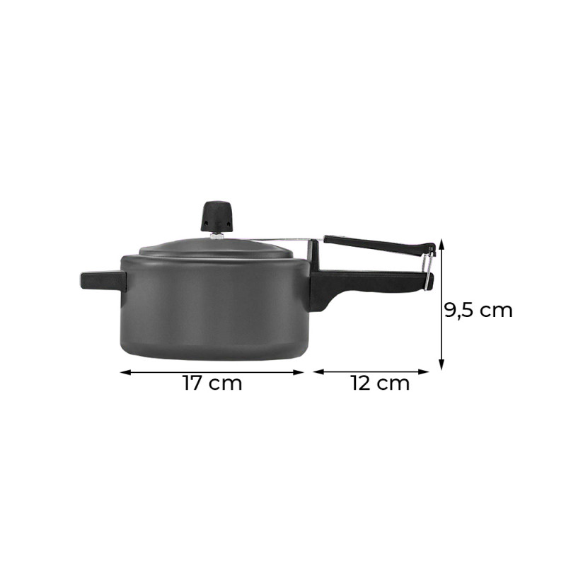 Panela de Pressão Mini 2 Litros Antiaderente Ramos -Ref.0017
