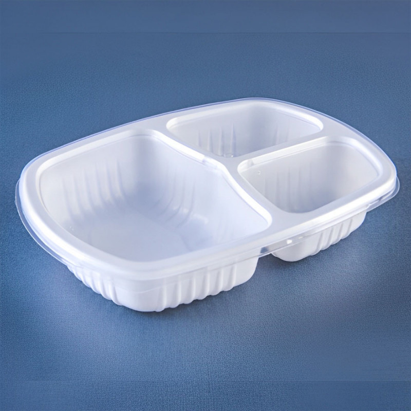 BANDEJA COM 3 DIVISORIAS 28x18x5,3CM SIMPLIFIC GALVANOTEK PT C/ 10 UN (G330)