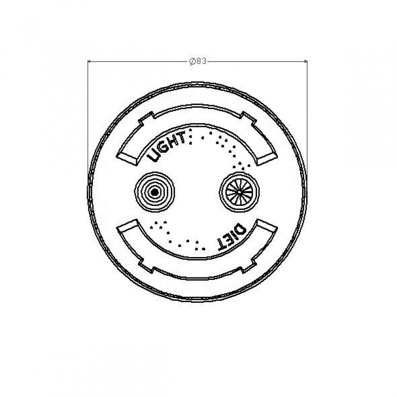 TAMPA PLÁSTICA PARA COPO 250/300 ML COM FURO COPOBRAS PCT C/ 50 UN (TPT-300)