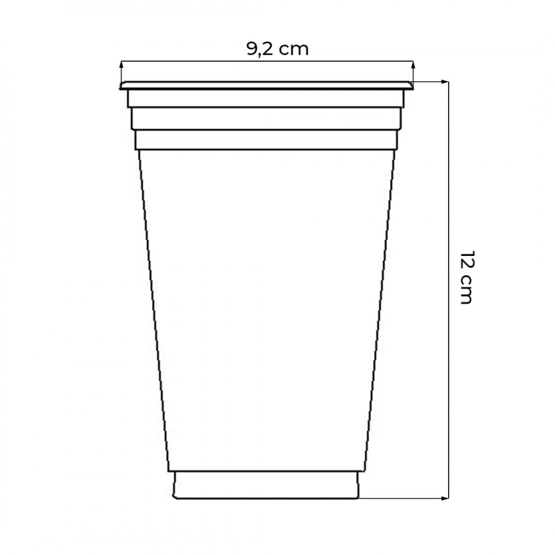 COPO PLÁSTICO 400 ML COPOBRAS PCT C/ 50 UN (PPT-440)
