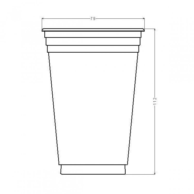 COPO PLÁSTICO 300 ML COPOBRAS PCT C/ 50 UN (PPT-330)