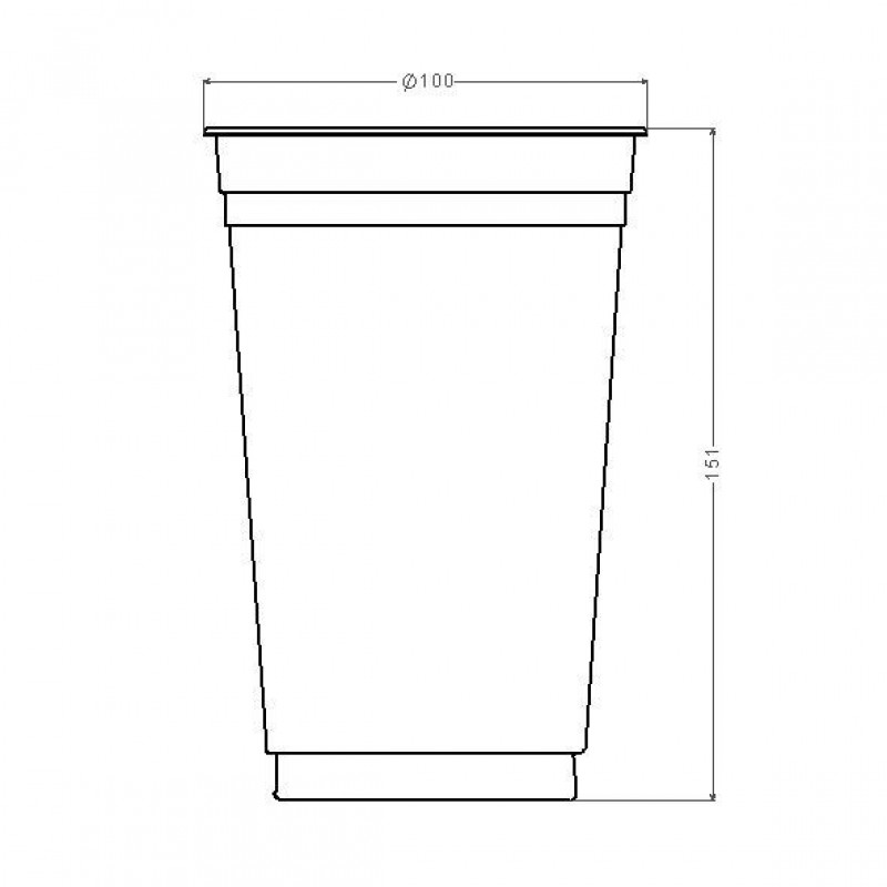 COPO PLÁSTICO 700 ML COPOBRAS PCT C/ 25 UN (CFT-770)