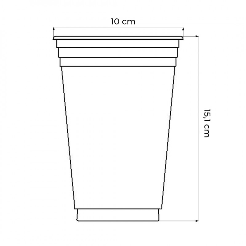 COPO PLÁSTICO 700 ML COPOBRAS PCT C/ 25 UN (CFT-770)
