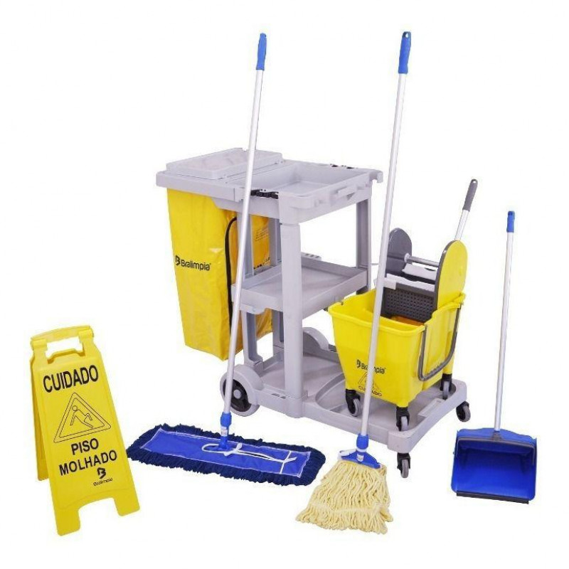 Kit Limpeza Promocional Nº 3 Bralimpia Amarelo Nykt03