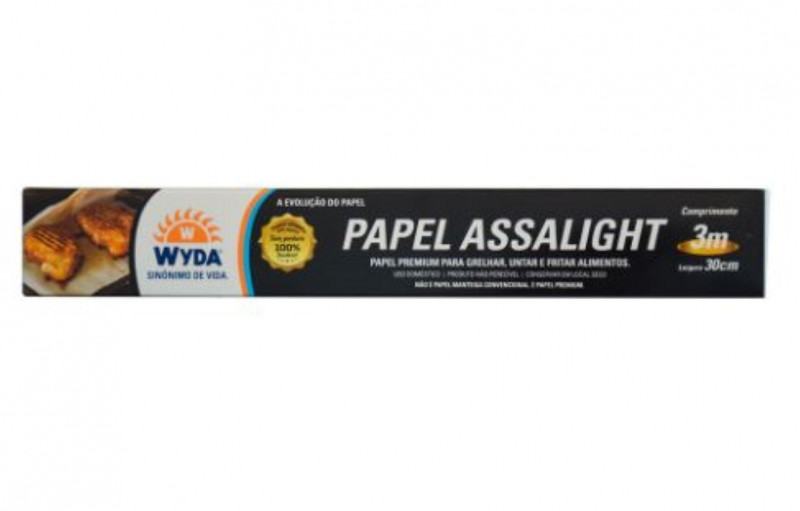 PAPEL ASSALIGHT 30CM x 3M WYDA - 1 UNIDADE