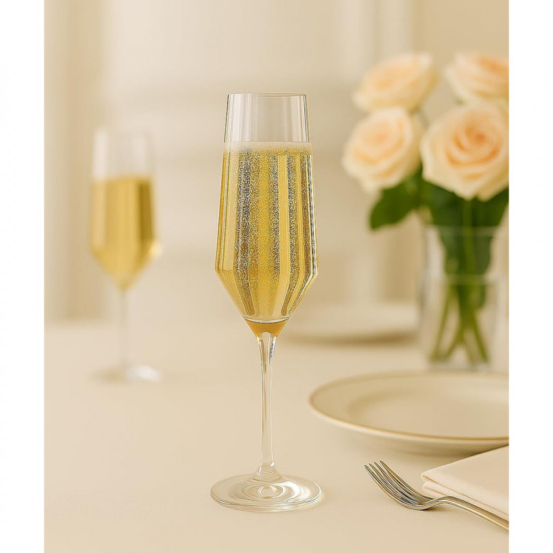 TAÇA CHAMPANHE BUFFET 186 ML NADIR CX C/ 24 UN (J708)