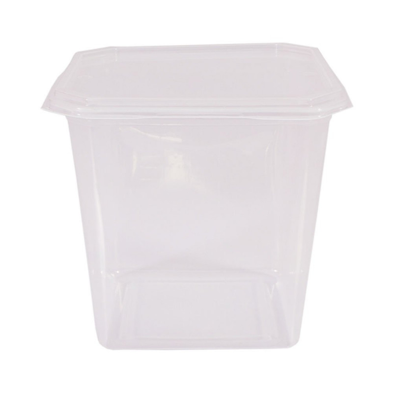 POTE QUADRADO C/ TAMPA 750 ML PRAFESTA PT C/ 20 UN (8472)