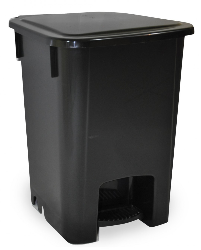 COLETOR PEDAL 30 LITROS PRETO BRALIMPIA (CP30PR)