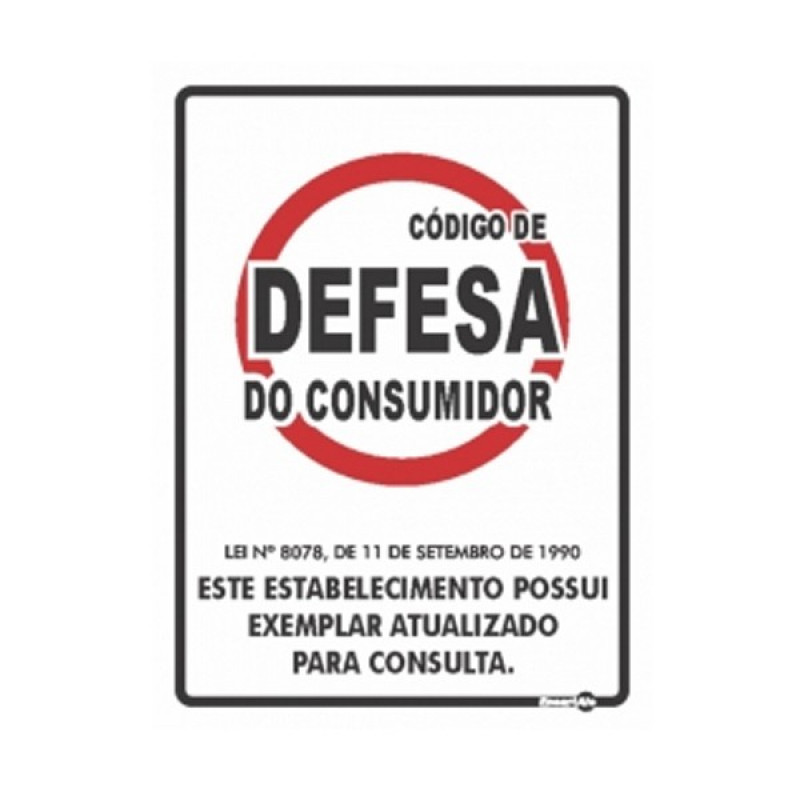 PS 15X20 CODIGO DEFESA CONSUMIDOR ENCARTA - PS-644 UN COM 1 UN