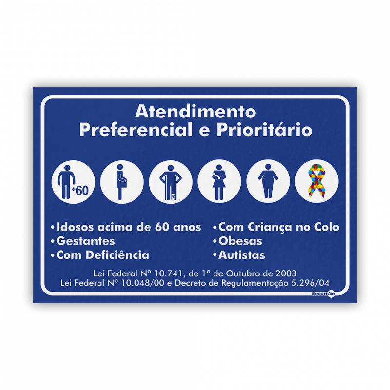 PS 20X30 ATENDIMENTO PREFER PRIORITARIO - PS-780 UN COM 1 UN