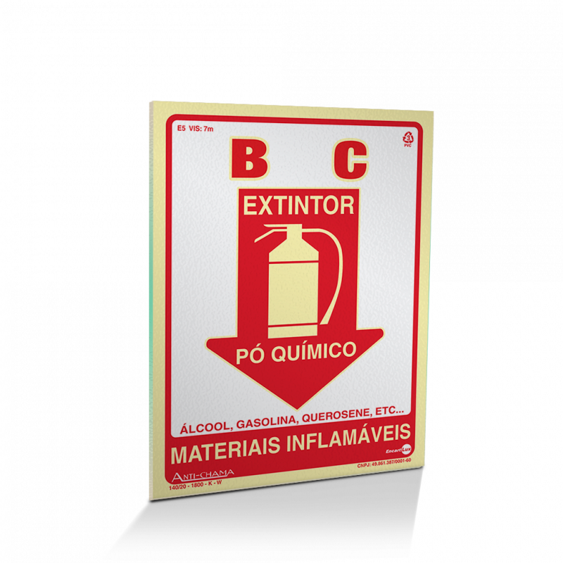 PS 20X30 EXTINTOR PO QUIMICO ENCARTALE - PAF-300 UN COM 1 UN