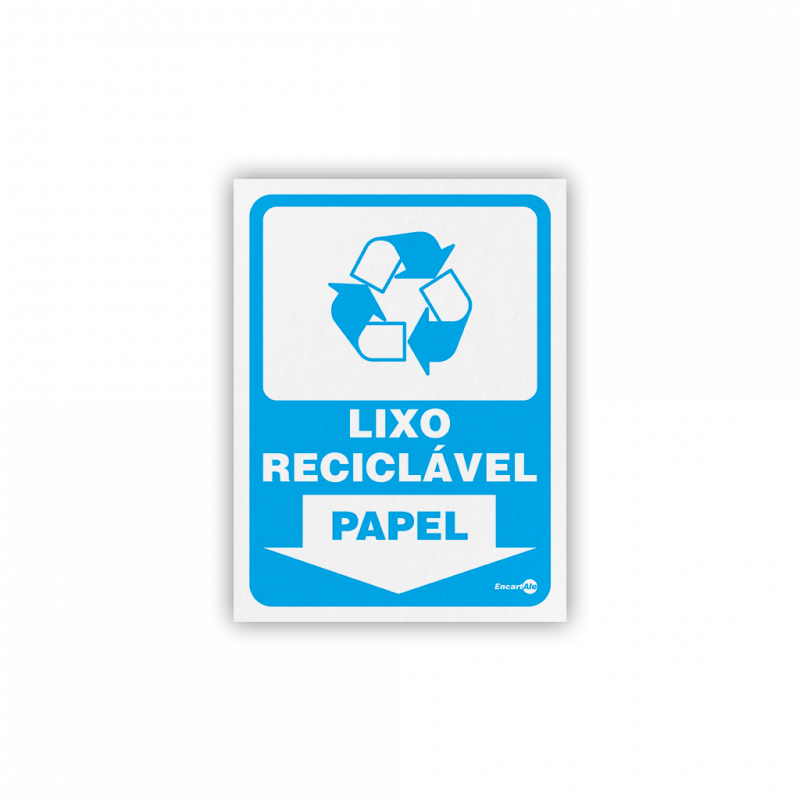 PS 30X13 LIXO RECICLAVEL PAPEL ENCARTALE - PS-193 UN COM 1 UN