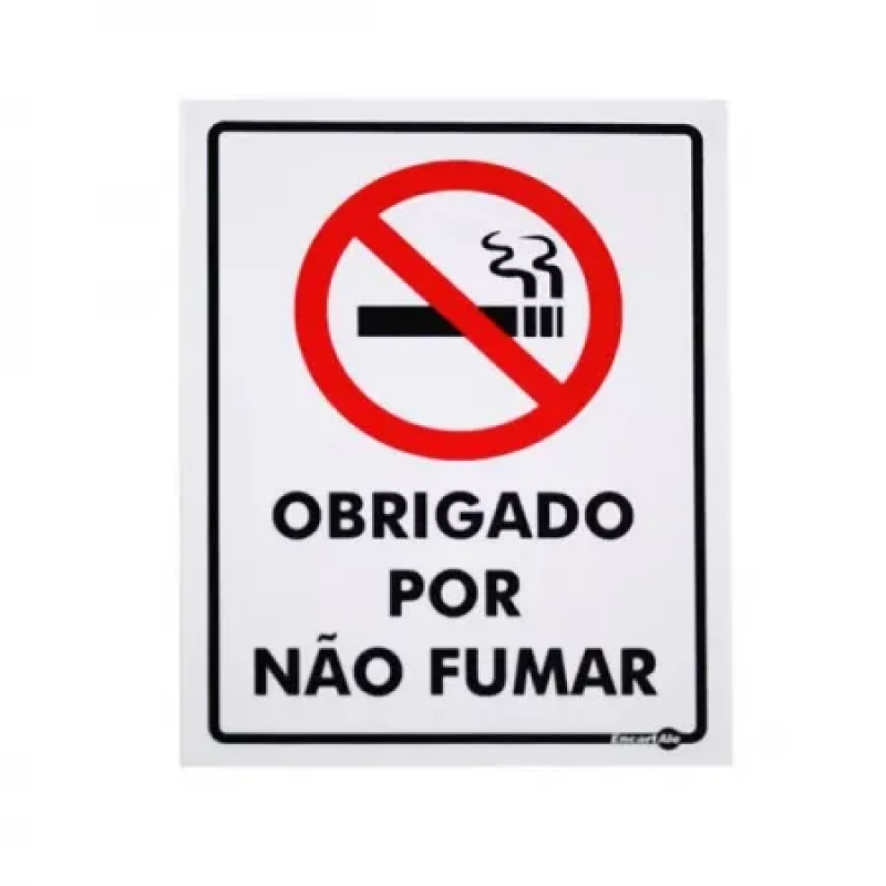 PS 15X20 OBRIGADA POR NAO FUMAR ENCARTALE - PS-252 UN COM 1 UN