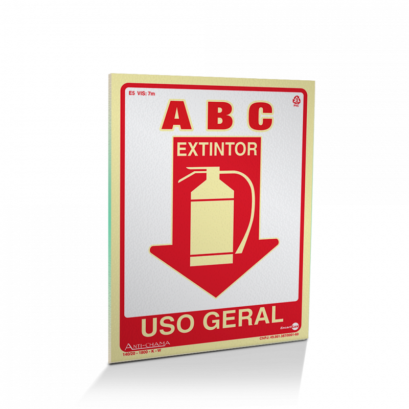 PS 20X30 EXTINTOR ABC FOTOL ENCARTALE - PAF-485 UN COM 1 UN