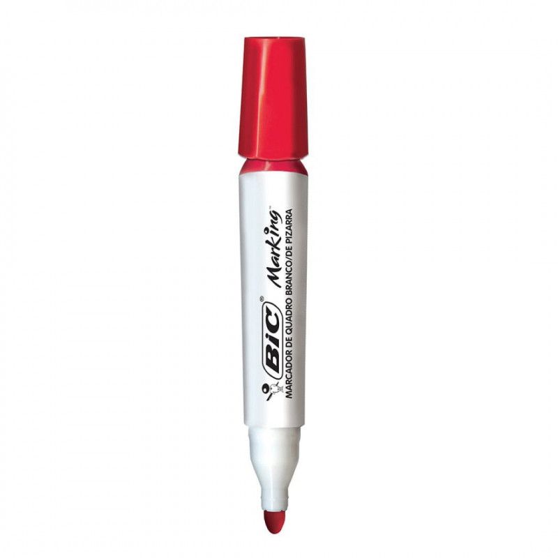 PINCEL VERMELHO QUADRO BRANCO MARKING RECARREGAVEL BIC C/ 1 UN