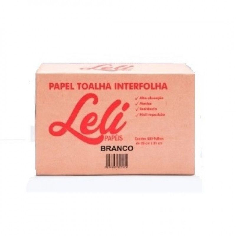 TOALHA PAPEL FS 2D 23x21 LELI PAPEIS - LG2100 BRANCO FD COM 5000 UN