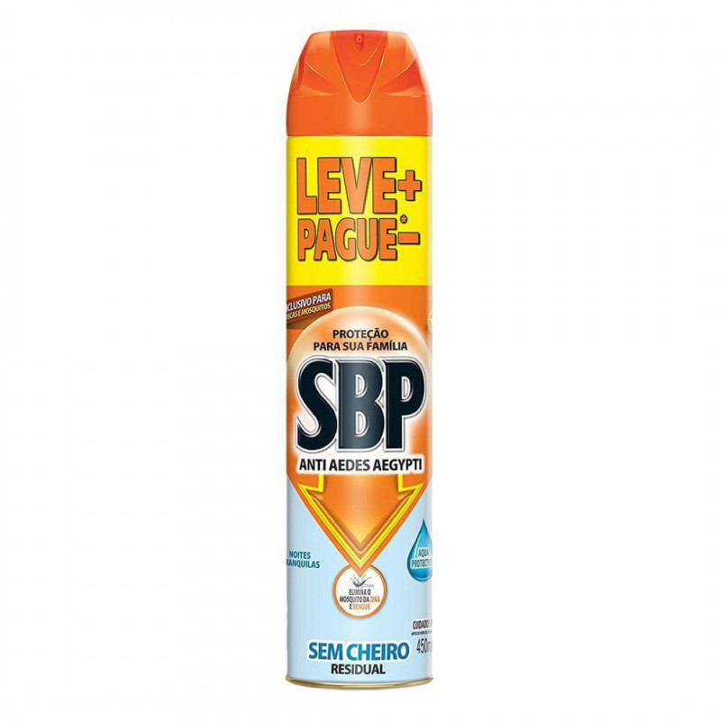 INSETICIDA SBP 450 ML ANTI AEDES AEGYPTI - LEVA + PAGUE - UN COM 1 UN