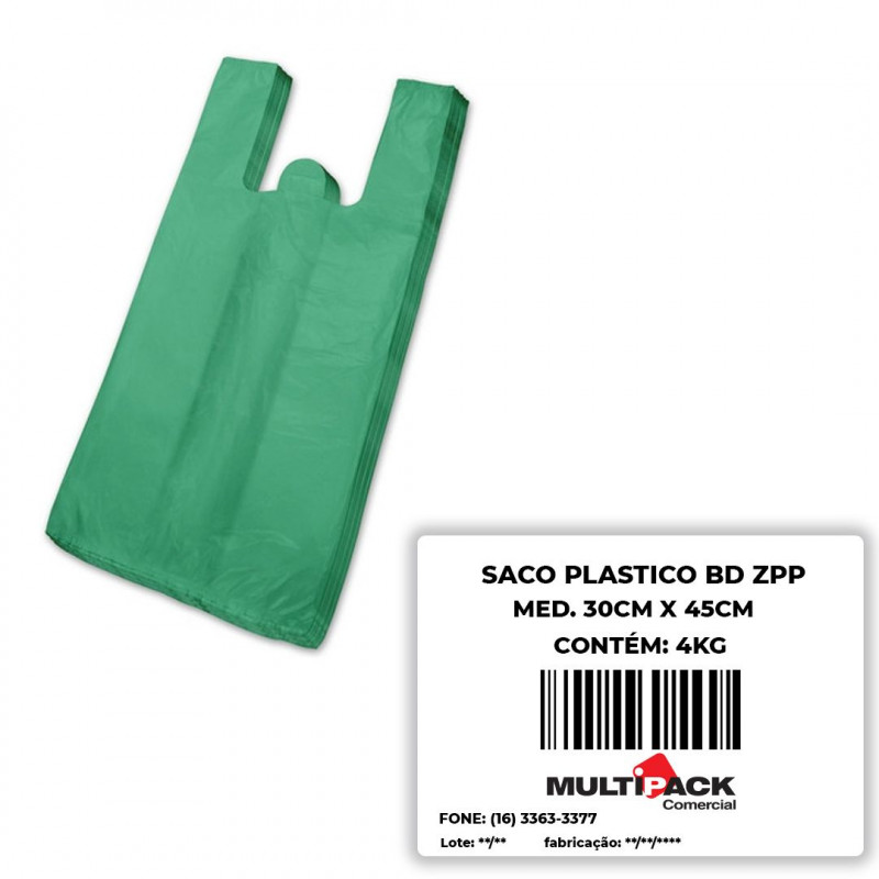 SACOLA COLORIDA 30X45 FD C/ 4 KG ZPP