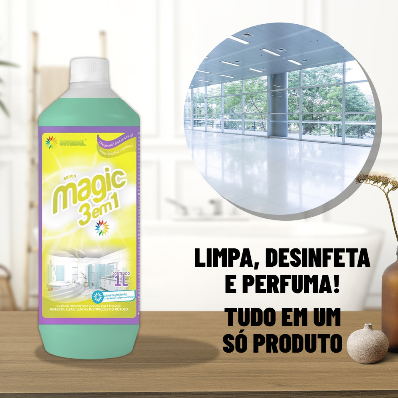 Limpador Magic 3x1 Concentrado Orvalho Do Campo 1l Sevengel
