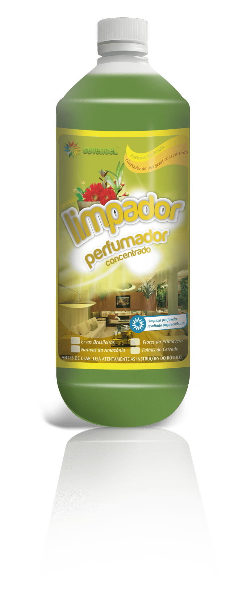 LIMPADOR PERFUMADOR 1 L ERVAS BRASILEIRAS CONCENTRADO SEVENGEL 1 UN (5561)