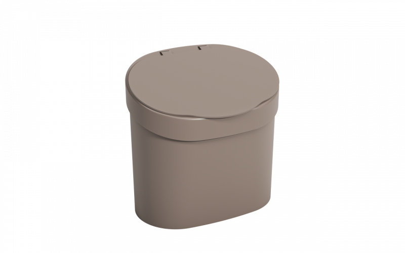 LIXEIRA PARA PIA C/ TAMPA 4 LITROS BRINOX (10902/0126)