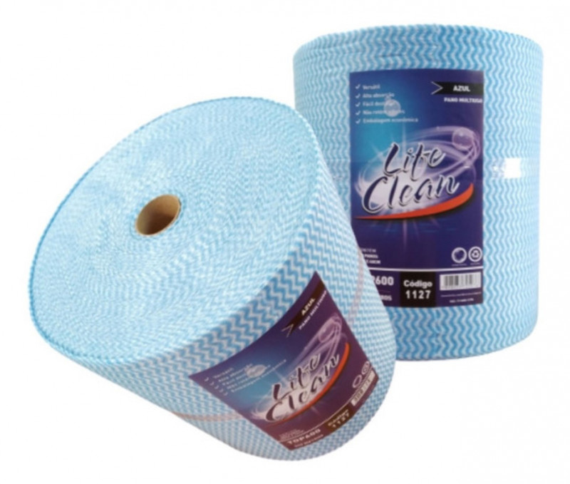 Pano Tnt 28cmx240mx35 Gr Azul Life Clean