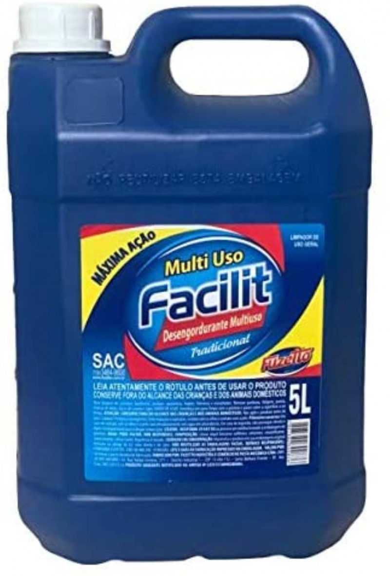LIMPADOR MULTIUSO 5 LT FACILIT FUZETTO - 05.001.000 UN COM 1 UN