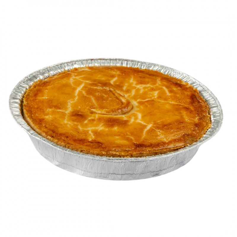 PRATO ALUMÍNIO P/TORTA 730ML C/ TAMPA PET THERMOPRAT - CAIXA C/ 25 UNIDADES