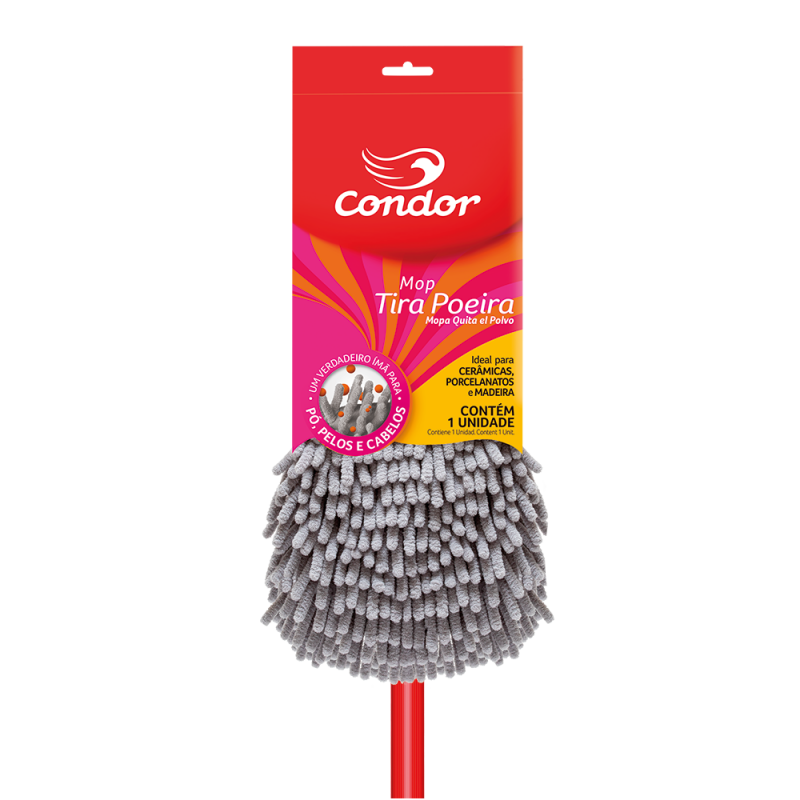 MOP ESFREGA CHAO TIRA POEIRA MICROF CONDO - 1580 UN COM 1 UN