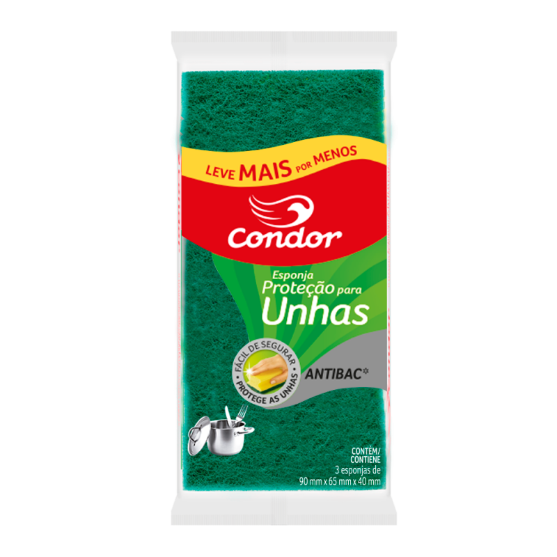 ESPONJA D FACE PROTETORA DE UNHAS CONDOR - 1537 PT COM 1 PT