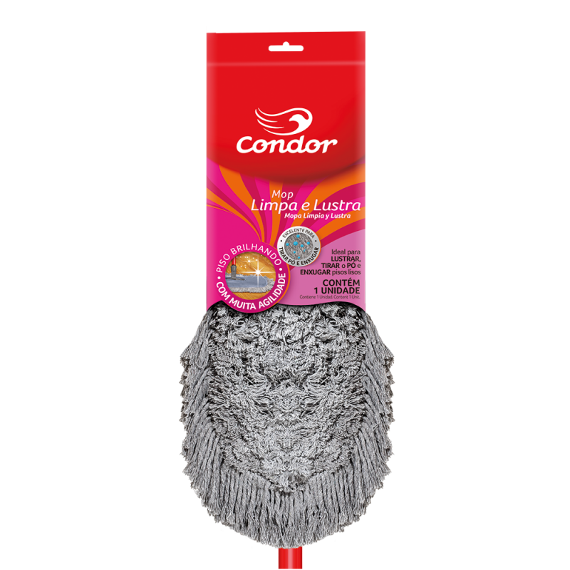 MOP LIMPA E LUSTRA PANO ALGODAO CONDOR - 1590 UN COM 1 UN