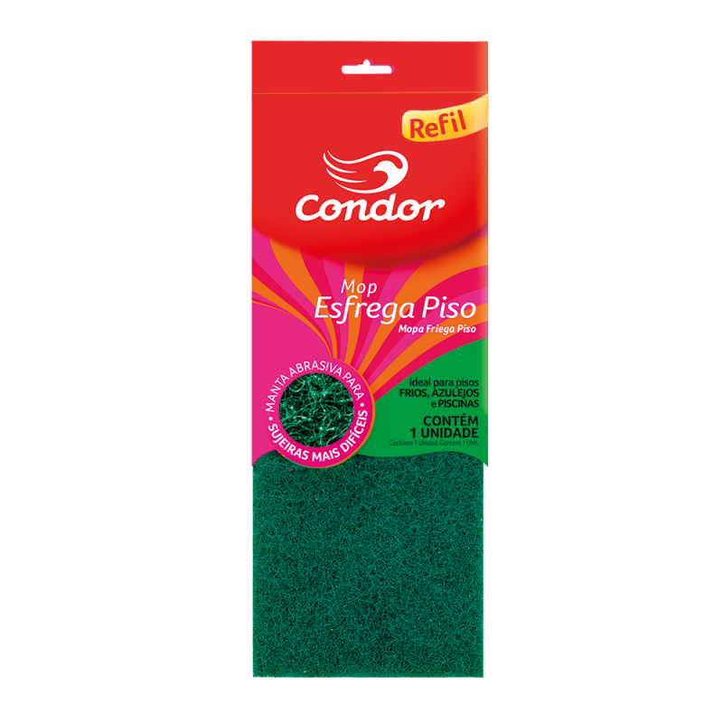REFIL MOP ESPONJA ESFREGA PISO CONDOR - 1610R UN COM 1 UN