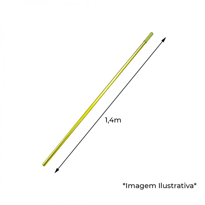 CABO EM ALUMÍNIO 1,40MX24MM AMARELO BRALIMPIA (MVCL14AM)