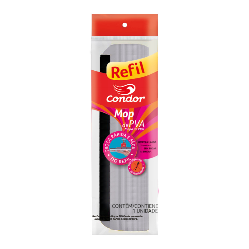 Refil Rodo Esfregão De Esponja Pva Absorvente Condor 1620R