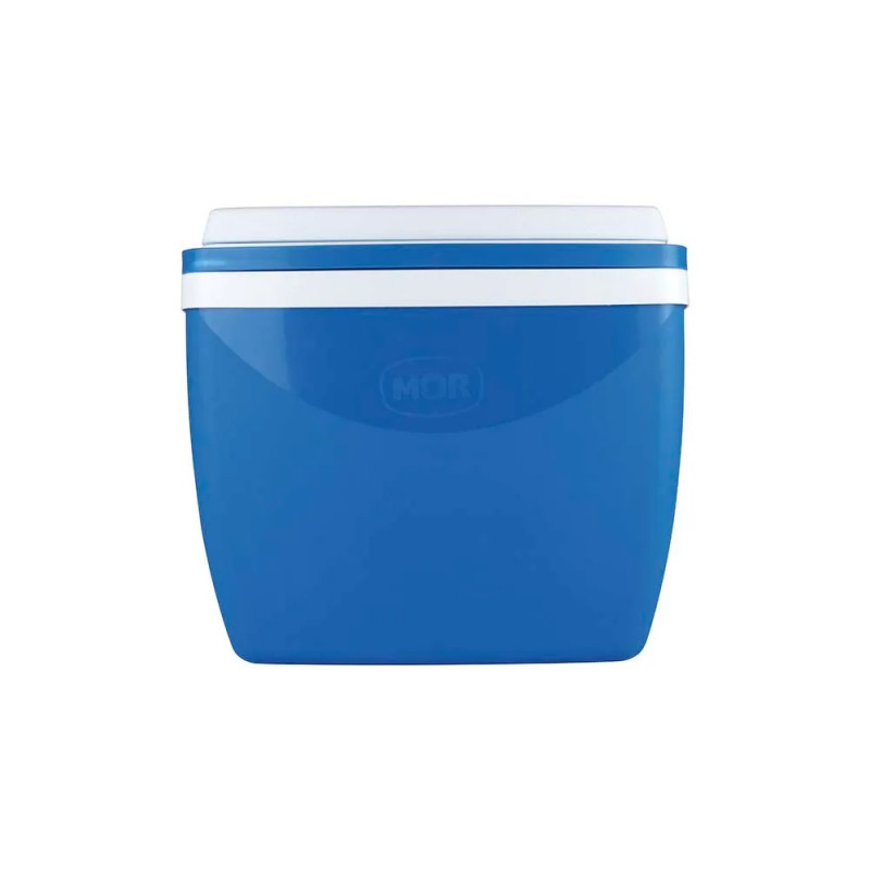 Caixa Térmica 18 Litros Azul e Branco Praia Camping Mor