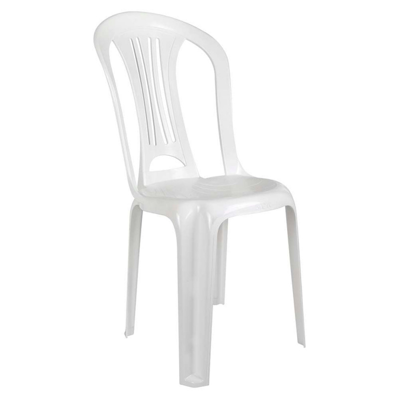 Cadeira Plástica Branca Empilhável Bistrô Mor