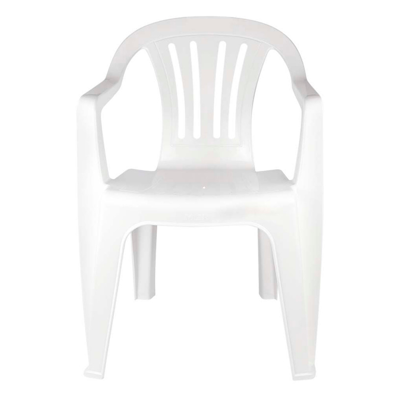 Cadeira Poltrona Plástica Mor Branca