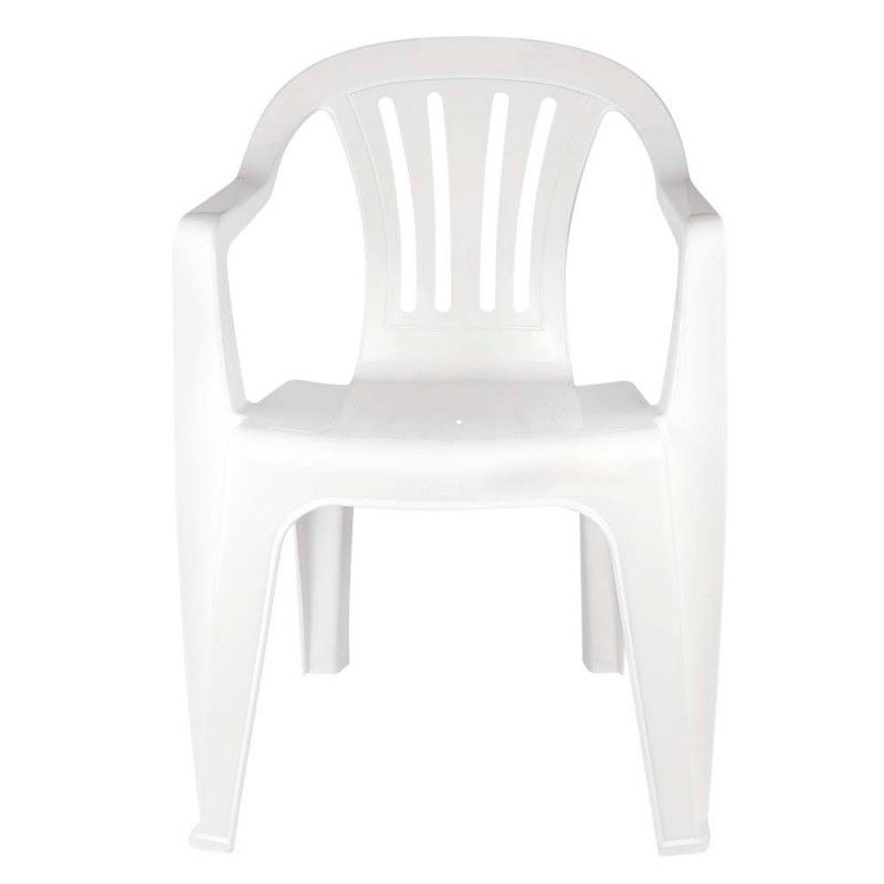 Cadeira Poltrona Plástica Mor Branca