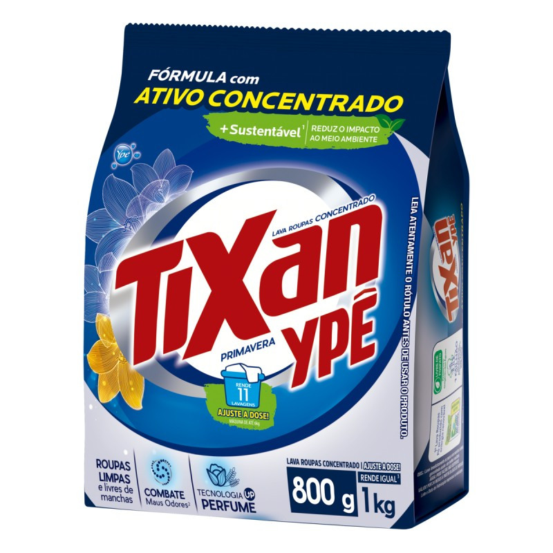 Detergente Em Pó Primavera Sachê 800 Gr Ypê  Com 1 Unidade