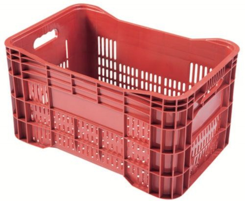 Caixa Plástica Supermercado Vermelha Fibraform