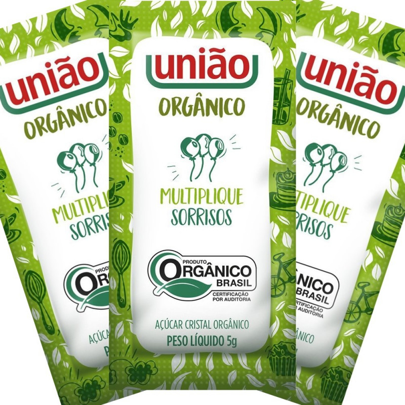Caixa Sachê Açúcar Cristal Orgânico Com 40unidades Com 1 Cx