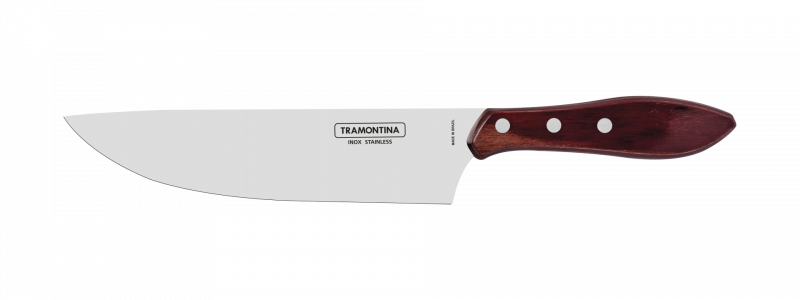Faca De Carne Para Cozinha Aço Inox 8" Polywood Tramontina