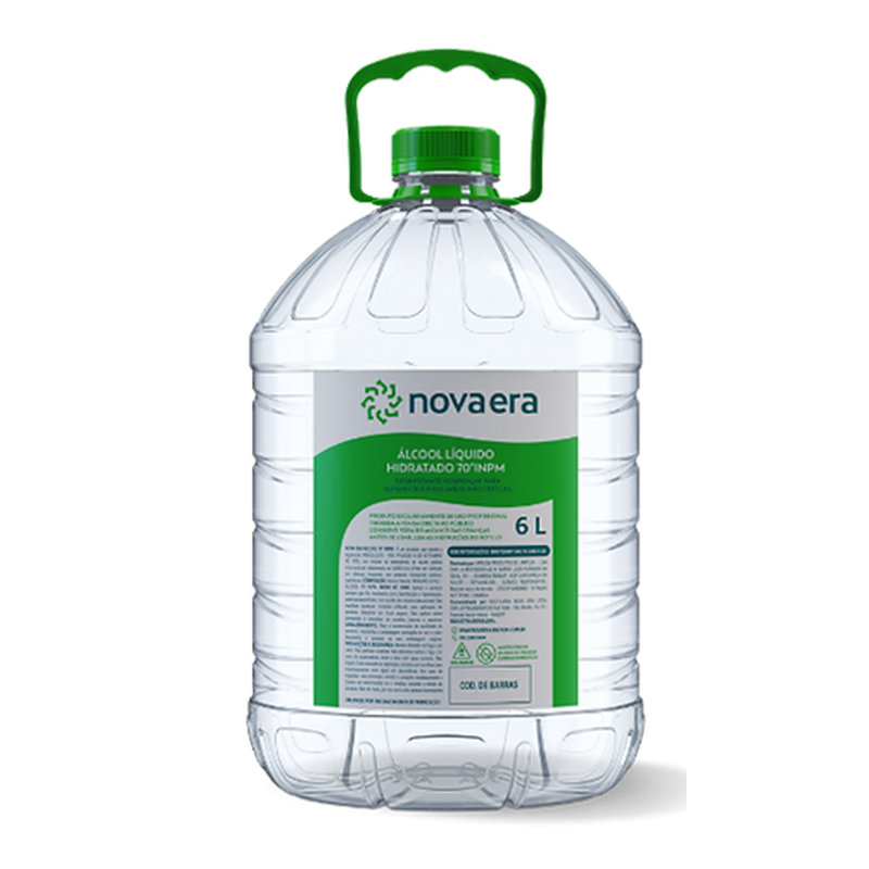 Alcool Liquido 70% 6 Litros Nova Era - PA000006 C/ 1 Unidade